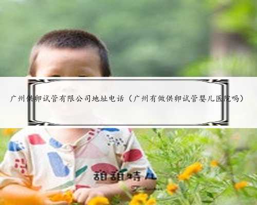 广州供卵试管有限公司地址电话（广州有做供卵试管婴儿医院吗）