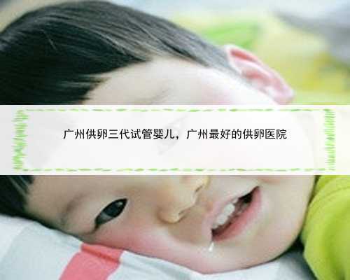 广州供卵三代试管婴儿，广州最好的供卵医院